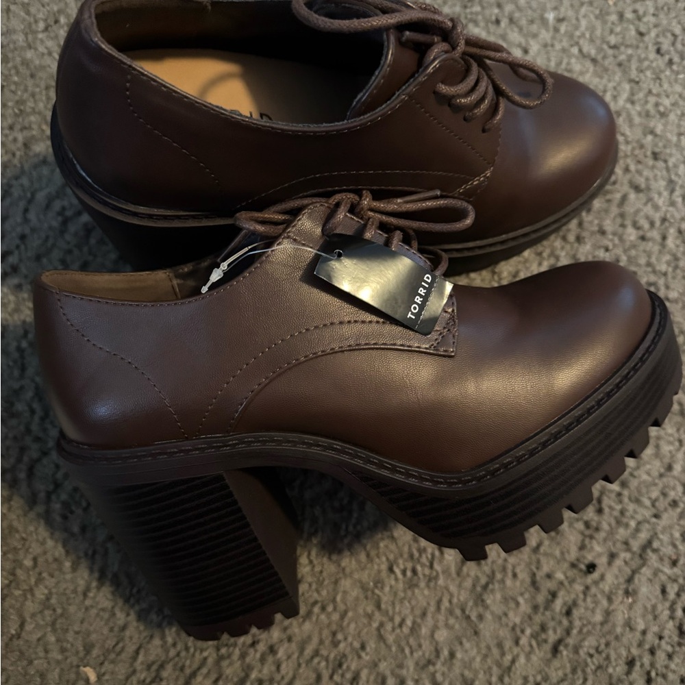 Torrid Women's Brown Chunky Heel Shoes